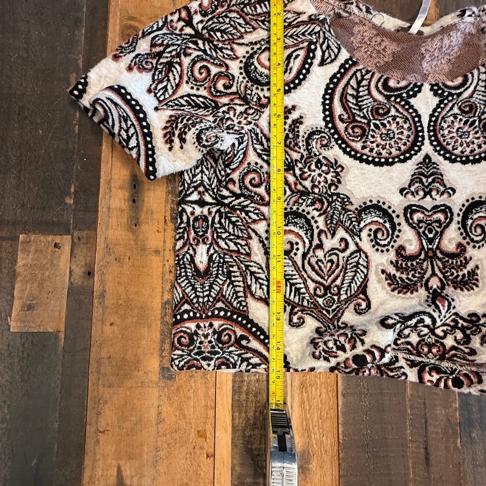 Free People White, Black, and Brown Boho Sweater Skirt and Dress Set - Picture 8 of 12